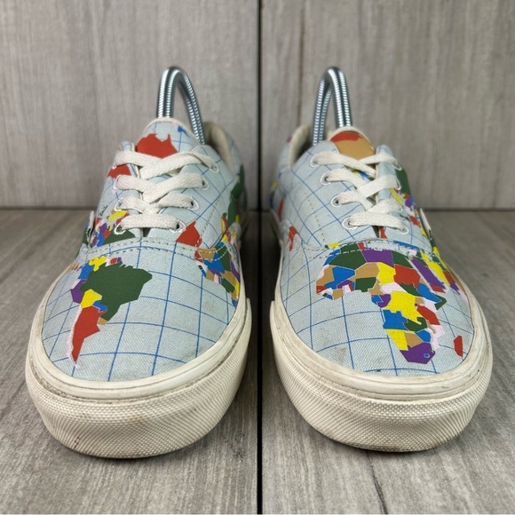 Vans Era ‘Save Our Planet’ World Globe Map Lace Up Sneaker Women’s Sizes 7 - Picture 5 of 10